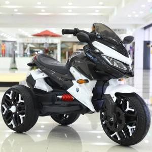 MOTOCICLETA ELECTRICA 8008,PENTRU COPII 3-7 ANI CU DOUA MOTOARE,ALB - Img 2