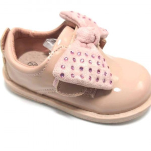 Pantofi eleganti ,lacuiti, roz prafuit, bebe, 18-23