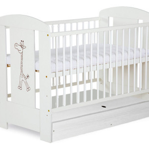 Patut Cu Sertar Klups Safari Giraffe Alb + Saltea 12 MyKids MyDreams II - Img 2