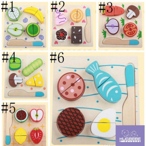 Set 3 puzzle 3D lemn Jucarii de bucatarie Feliate - Img 2