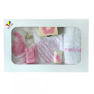 Trusou Botez cu Broderie roz, en gros - Img 2