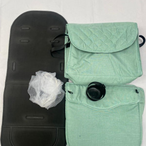 Carucior 2 in 1, reversibil, cu suspensii si geanta cadou F6 - vernil - Img 2