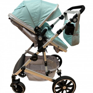 carucior 2 in 1 bebe, verde deschis