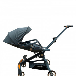 Carucior bebe sport, C2, scaun reversibil,cu pozitie de somn, cu lumini si muzica, albastru - Img 4