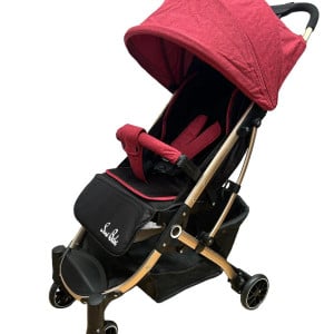 Carucior sport, pliere tip troller, 661, cadru cu suspensie si pozitie de somn, rosu