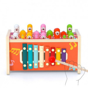 Centru activitati din lemn,6in1-Clown - Img 5