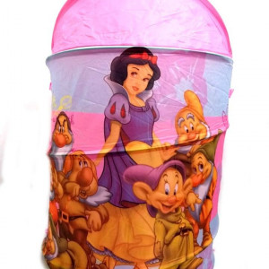 Cos pentru jucarii Printesele Disney, roz, 43x53 cm