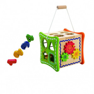 Cub educativ 5 in 1 cu maner din snur - Img 2