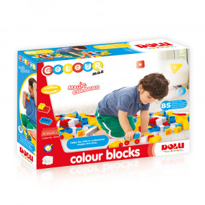 Cuburi colorate de construit - 85 piese - Img 2