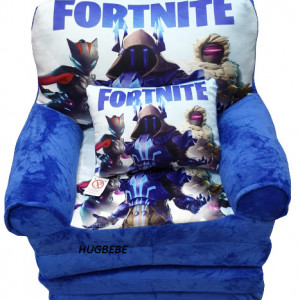 Fotoliu extensibil din plus cu 4 placi si pernuta inclusa- Fortnite - Img 3