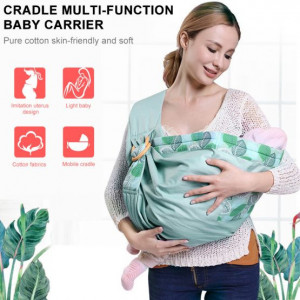Marsupiu bebe  cu inele multifunctional VERDE - Img 2