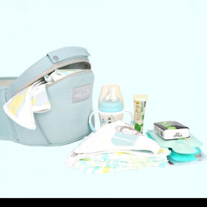 Marsupiu bebelusi,HM03 ergonomic,4 in 1, cu scaun de sold, 0-36 luni,max 30 kg, bleu - Img 4