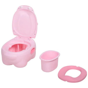 Olita pentru copii ,model Hipopotam, Plastic, Antiderapanta, 6 luni +,roz