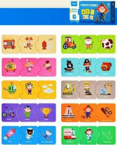 Puzzle de asociere Meseriile oamenilor
