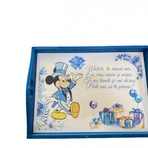 Set 5 piese tavița de moț, bleumarin,Mickey Mouse, EN GROS - Img 2