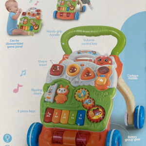 Antemergator pentru bebe cu jucarii detasabile activitati si pian,P4