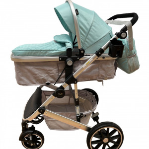 carucior 2 in 1 bebe, verde deschis