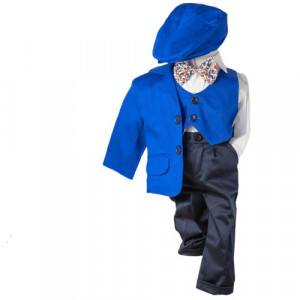 Costum clasic Romeo , albastru , 5 piese - Img 4