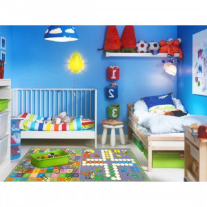 Covor copii, Nu te supara frate!, antiderapant, dim 120*180 cm