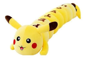 Pikachu , omida din plus, galbena, 150 cm - Img 2