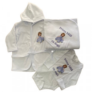 Set prima baita, Printesa Sofia. 3 piese,lila. en gros
