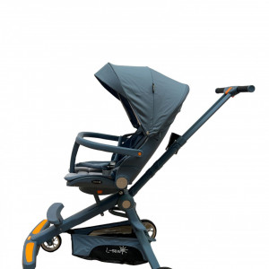 Carucior bebe sport, C2, scaun reversibil,cu pozitie de somn, cu lumini si muzica, albastru - Img 6