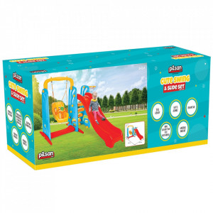 Centru de joaca Pilsan Cute Slide and Swing Set - Img 5