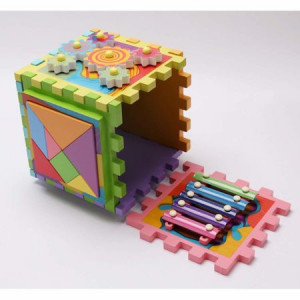 Cub Din Lemn Educativ Cu 6 Activitati - Img 2