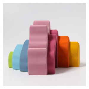 Joc lemn Montessori Curcubeu Rainbow Mountain - Img 2
