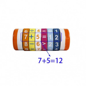 Joc Rubic Cilindru, Calcule Matematice din lemn - Img 3