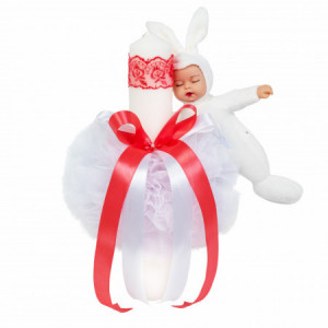 Lumanare pentru botez en gross hug 39