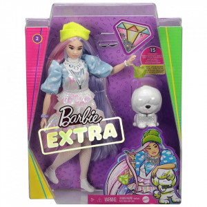 Papusa Barbie by Mattel Extra Style Beanie GVR05 cu figurina si accesorii - Img 6