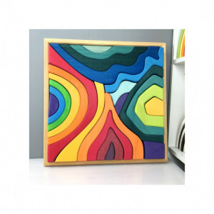 Set Montessori 23 piese Jumbo Rainbow - Img 3