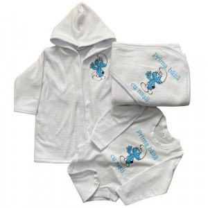 Set prima baita,Strumf, bleu, 3 piese, en gros