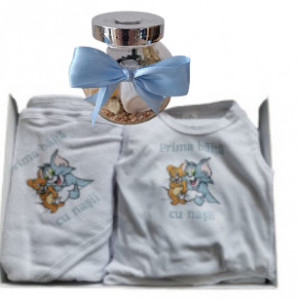 Set prima baita, Tom&Jerry, 3 piese, cu borcanel - Img 1