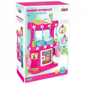 Bucatarie Pilsan Hamarat Kitchen Set pink - Img 2