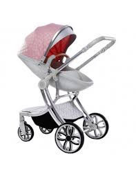 Carucior 2 in 1 Egg Shape F1, roz - Img 2