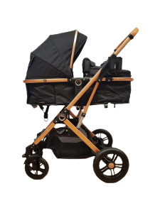 CARUCIOR 2 IN 1, LANDOU REVERSIBIL, HUGBEBE A30,NEGRU - Img 1