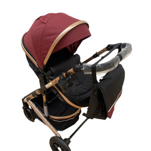 CARUCIOR 2 IN 1, LANDOU REVERSIBIL, HUGBEBE T7,ROSU - Img 2