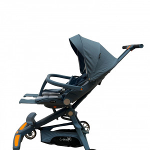 Carucior bebe sport, C2, scaun reversibil,cu pozitie de somn, cu lumini si muzica, albastru - Img 7
