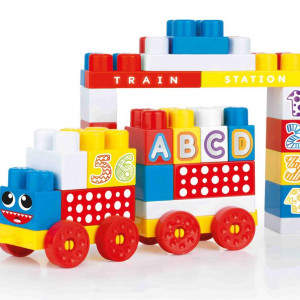 Cuburi de construit din plastic - 50 piese - Img 2