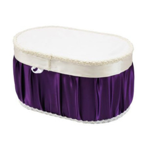 Cutie pentru transport trusou, 45x30x25, alb/mov