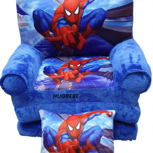 Fotoliu de plus, extensibil cu 3 placi, Spiderman, cadou pernuta