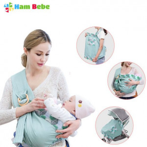 Marsupiu bebe cu inele multifunctional TURCOAZ - Img 4