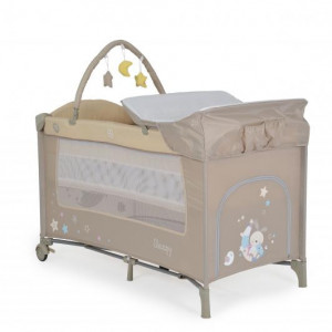 Pachet patut pliant Moni Sleepy New Bej si saltea pliabila MyKids - Img 5