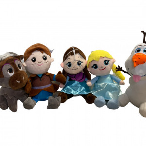 Set 5 mascote din Frozen, Regatul de Gheata, din plus