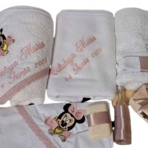 trusou personalizat minnie roz pudra hugbebe