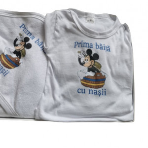 set prima baita 3 piese, prosop,halat,body