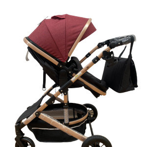 CARUCIOR 2 IN 1, LANDOU REVERSIBIL, HUGBEBE T7,ROSU - Img 3