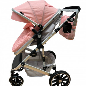 carucior 2 in 1 bebe roz